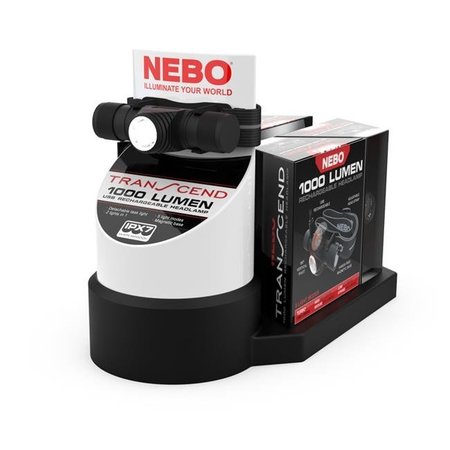 NEBO Nebo 3004861 Transcend Black LED Head Lamp Display 3004861